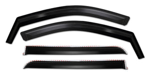 Set of 4 Element Matte Black Window Visor 19-25 Chevy Silverado GMC Sierra 1500 2500 3500 HD