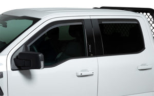 Set of 4 Element Matte Black Window Visor 19-25 Chevy Silverado GMC Sierra 1500 2500 3500 HD
