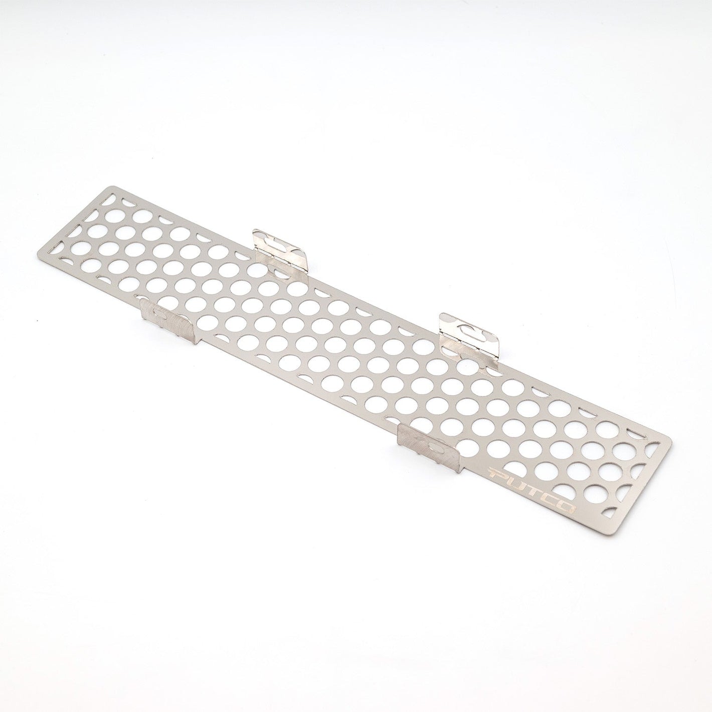 Polished SS Punch Design Bumper Grille Inserts 23-24 Ford F-350 F-250
