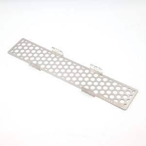 Polished SS Punch Design Bumper Grille Inserts 23-24 Ford F-350 F-250