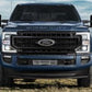 Polished SS Punch Design Bumper Grille Inserts 23-24 Ford F-350 F-250