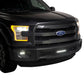 Polished SS Punch Design Bumper Grille Inserts 23-24 Ford F-350 F-250