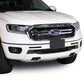 Polished SS Punch Design Bumper Grille Inserts 23-24 Ford F-350 F-250