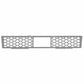 Hex Style Polished SS Bumper Grille Inserts 19-24 Ford Ranger