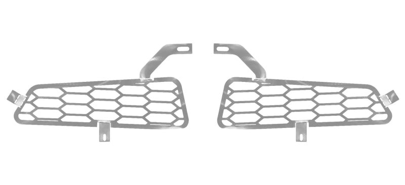 Polished SS Bumper Grille Inserts 17-20 Ford F-150