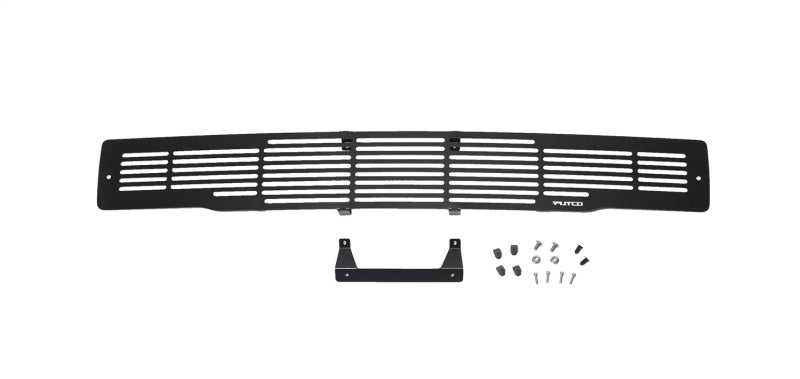 Stainless Steel Black Bar Design Bumper Grille Inserts 15-17 Ford F-150