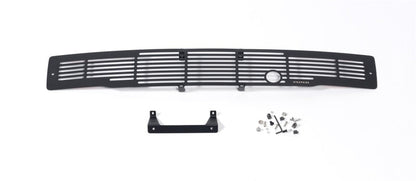 Black Bar Design w/ Heater Plug Bumper Grille Inserts 15-17 Ford F-150