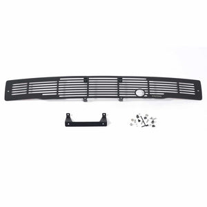 Black Bar Design w/ Heater Plug Bumper Grille Inserts 15-17 Ford F-150