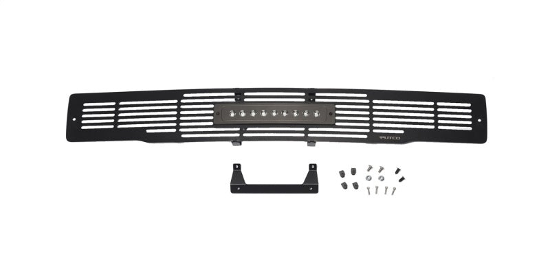 Bumper Grille Inserts w/10in Luminix Light Bar 15-17 Ford F-150