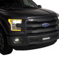 Bumper Grille Inserts w/10in Luminix Light Bar 15-17 Ford F-150