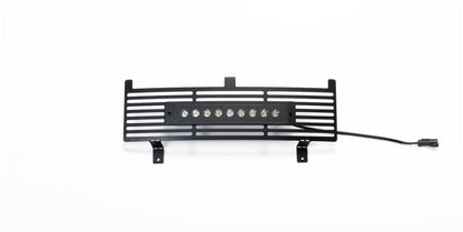 Bumper Grille Insert w/ Curved Flush 10in Light Bar 15-19 Chevy Silverado GMC Sierra 2500 3500 HD