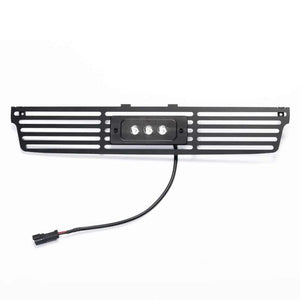 Bumper Grille Insert w/ Flush 6in Luminix Light Bar 15-19 GMC Sierra 1500 2500 3500 HD