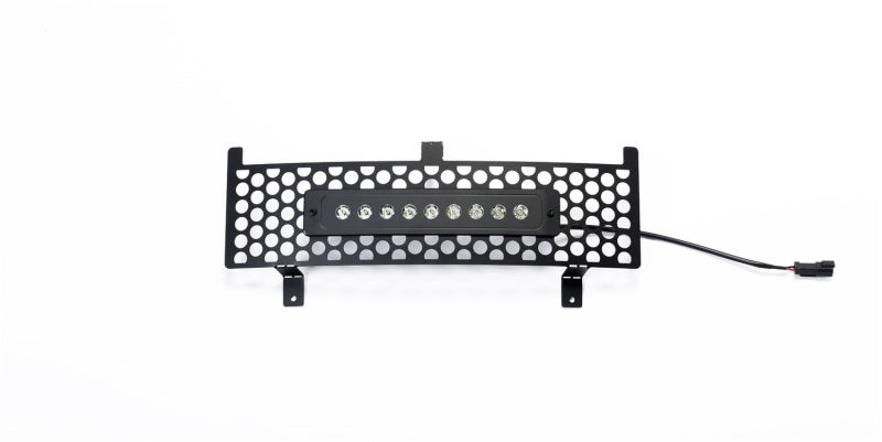 Bumper Grille Insert w/ Curved Flush 10in Light Bar 15-19 Chevy Silverado GMC Sierra 2500 3500 HD