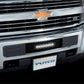 Bumper Grille Insert w/ Curved Flush 10in Light Bar 15-19 Chevy Silverado GMC Sierra 2500 3500 HD