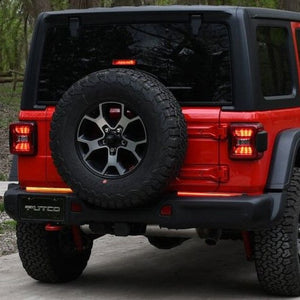 18in Split Light Blade Direct Fit Kit Red/Amber/White 2019 Jeep Wrangler, Ram 1500
