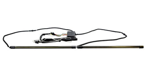 Pair 18In. Red Split Blade LED Tailgate Light Bar Universal