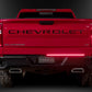 48In Direct Fit Red Blade Kit Tailgate Bars 23-25 GMC Canyon
