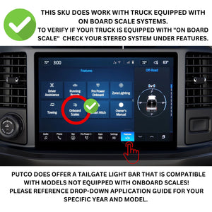 60in. Red Blade Kit Tailgate Bars w/ LED Taillamps 21-24 Ford F-150
