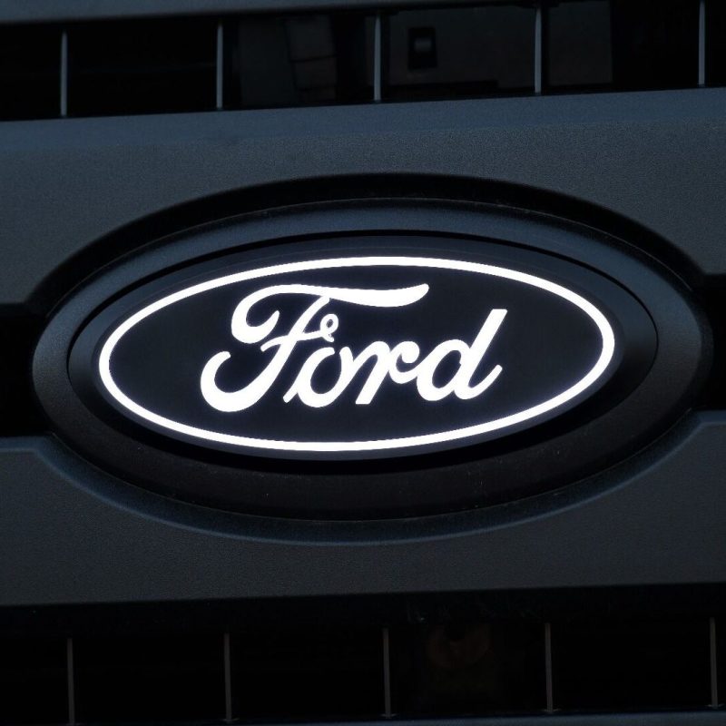 Front Luminix Ford LED Emblem 18-24 Ford F-150 Lightning
