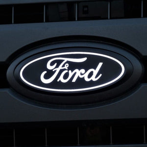 Front Luminix Ford LED Emblem 18-24 Ford F-150 Lightning