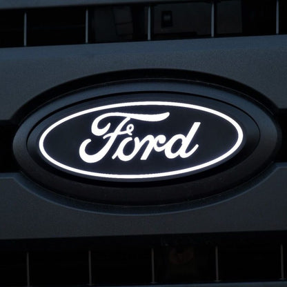 Front Luminix Ford LED Emblem 18-24 Ford F-150 Lightning