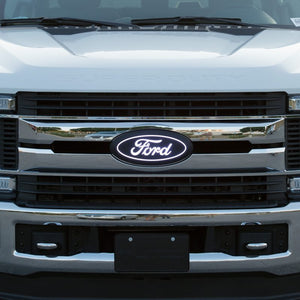 LED Front Emblem w/ Camera Cutout 20-22 Ford F-250 F-350 F-450 Super Duty