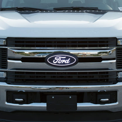 LED Front Emblem w/ Camera Cutout 20-22 Ford F-250 F-350 F-450 Super Duty