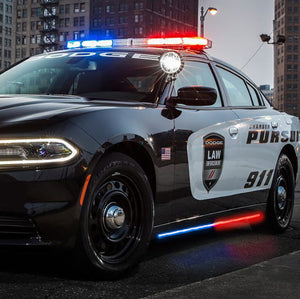 Police Pursuit Blade Rocker Kits Sideliners 11-23 Dodge Charger