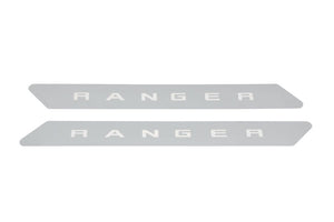 Ranger Logo Stainless Steel Door Sill Plates Kit 19-25 Ford Ranger