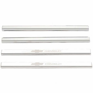 CHEVROLET Etching SS Door Sill Plates 14-19 Chevy Silverado GMC Sierra 1500 2500 3500 HD