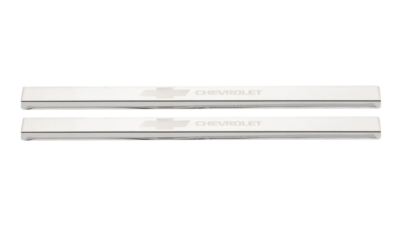 Chevrolet Bowtie Licensed SS Door Sill Plates 19-25 Chevy Silverado 1500 2500 3500 HD