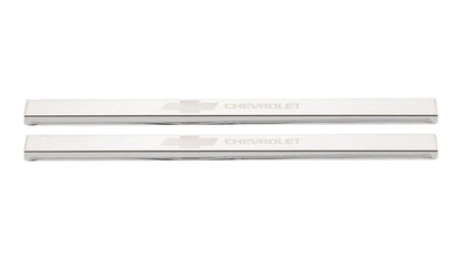 Chevrolet Bowtie Licensed SS Door Sill Plates 19-25 Chevy Silverado 1500 2500 3500 HD