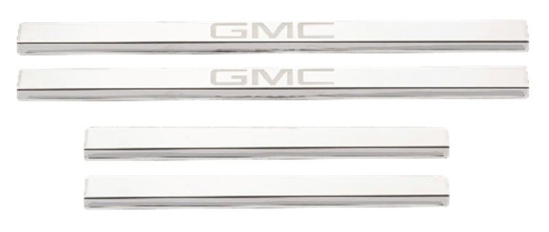 4pc w/ GMC Etching SS Door Sills 20-25 GMC Sierra 1500 2500 3500 HD