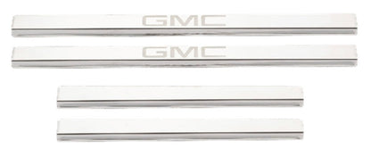 4pc w/ GMC Etching SS Door Sills 20-25 GMC Sierra 1500 2500 3500 HD