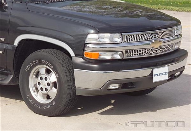 Half w/o Flares Stainless Steel Fender Trim 88-99 Chevy Silverado GMC Sierra C/K Suburba 1500 2500 3500 HD