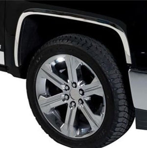 Full SS Fender Trim Covers Factory Fender Flare 99-07 Chevy Silverado GMC Sierra 1500 2500 3500 HD