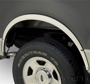 Full Stainless Steel Fender Trim 04-14 Ford F-150 Chrome