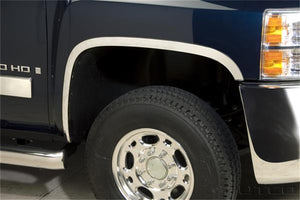 Stainless Steel Fender Trim 07-14 Chevy Silverado GMC Sierra 1500 2500 3500 HD