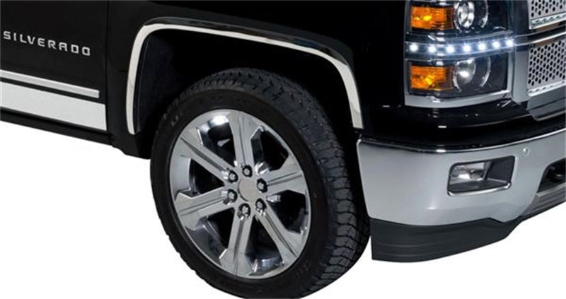 Full Stainless Steel Fender Trim 14-15 Chevy Silverado 1500