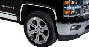 Full Stainless Steel Fender Trim 14-15 Chevy Silverado 1500