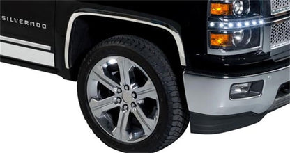 Full Stainless Steel Fender Trim 14-15 Chevy Silverado 1500