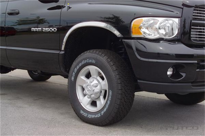 Half Stainless Steel Fender Trim 03-09 Dodge Ram 1500 2500 3500