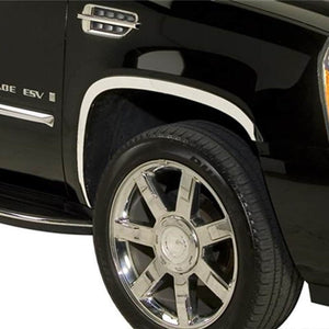 6pc Kit Stainless Steel Fender Trim 07-14 Cadillac Escalade