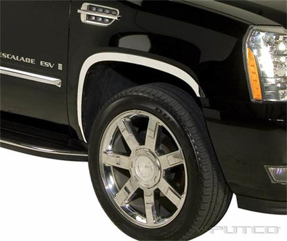 Full Stainless Steel Fender Trim 07-14 Cadillac Escalade ESV