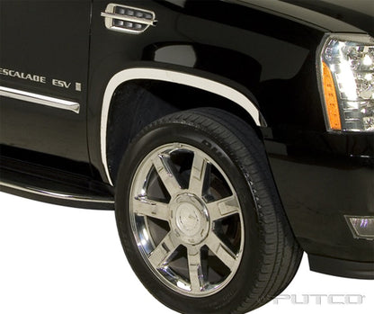 SS Fender Trim 07-14 Cadillac Escalade ESV Stainless Steel
