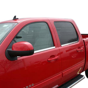 Window Trim Accents 14-19 Chevy Silverado GMC Sierra 1500 2500 3500 HD