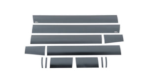 6in Wide 12pcs Black Platinum Rocker Panels 07-13 GMC Sierra 1500