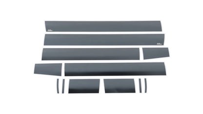 6in Wide 12pcs Black Platinum Rocker Panels 07-13 GMC Sierra 1500
