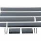 6in Wide 12pcs Black Platinum Rocker Panels 07-13 GMC Sierra 1500