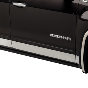10pcs Stainless Steel Rocker Panels 14-19 GMC Sierra 1500 2500 3500 HD